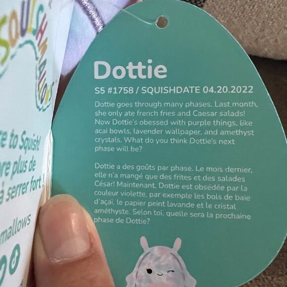 NWT Dottie the Seaslug Squishmallows 2023 Release 5” - Picture 6 of 7